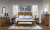 Echelon Parquet Panel Bed — King / Heritage Walnut