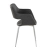 Margarite - Dining / Accent Chair - Chrome Metal (Set of 2)