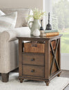 Elise Chairside Table — Warm Cherry