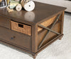 Elise Cocktail Table W/Casters — Warm Cherry