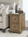 Nolan Chairside Table — Dusted Barley