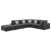 Serene 6-piece Upholstered Modular Sectional Sofa Charcoal — product view 2