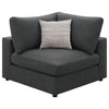 Serene 6-piece Upholstered Modular Sectional Sofa Charcoal — product view 8