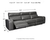 Samperstone 3-Piece Power Reclining Sectional Sofa