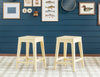 Lake House Counter Height Backless Stool — Golden Hour