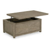 Lena - Lift Top Cocktail Table With Casters - Mink