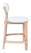 Rilou Counter Stool White & Natural — Set of 2