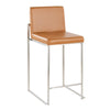 Fuji - High Back Upholstered Counter Stool Set