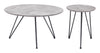 Kerris - Coffee Table Set - Gray & Black