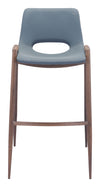 Desi Barstool (Set of 2) Azure Gray & Walnut — Set of 2