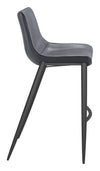 Magnus Barstool Dark Gray & Black — Set of 2