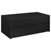 Knapp - Lift Top Cocktail Coffee Table With Dual Drawers - Black