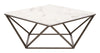Tintern - Coffee Table - White / Antique Brass