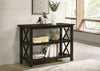 Rachelle 2-shelf Wood Entryway Console Table Deep Merlot — product view 2