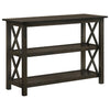 Rachelle 2-shelf Wood Entryway Console Table Deep Merlot — product view 1