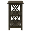 Rachelle 2-shelf Wood Entryway Console Table Deep Merlot — product view 4