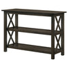 Rachelle 2-shelf Wood Entryway Console Table Deep Merlot — product view 5