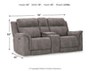 Next-Gen Durapella Power Reclining Loveseat with Console - Slate (5930118)