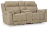 Next-Gen Durapella Power Reclining Loveseat with Console - Sand (5930218)