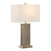 Royce - 26" Metal Table Lamp (Set of 2) - Antique Brass And White Linen