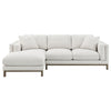 Geneva - Boucle Upholstered Sectional Chaise Sofa - Sand