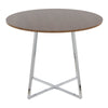 Cosmo - Canary Dining Table - Chrome Metal Base