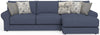 Cape May - Sofa Chaise With Comfort Coil Seating And 5 Accent Pillows Included