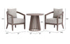 Viola Patio Seating Set Brown