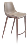 Magnus Counter Stool (Set of 2) Brown & Walnut — Set of 2