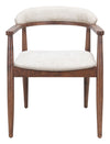 Goka - Dining Chair - Beige & Walnut