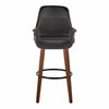 Vintage Flair - 30" Fixed-Height Barstool (Set of 2) - Black Footrest