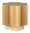 Osam - Side Table - Gold & Beige