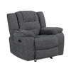 Redondo - Glider Recliner With Heat, Massage, Power - Dark Gray