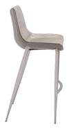 Magnus Barstool (Set of 2) Brown & Silver — Set of 2
