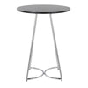 Cece - Counter Table - Chrome Metal