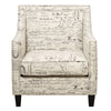 Erica - Chair & Ottoman - Beige / French Script