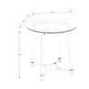 Lucinda - End Table - Chrome - 24.5"