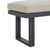 Playa - Dining Bench - Dark Gray / Beige