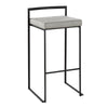 Fuji - Stackable Barstool - Black Metal