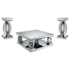 Amalia - Mirrored Coffee Table Set