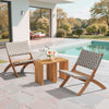 Riviera Extendable Stool Natural — Set of 2