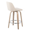 Toriano - 26" Fixed-Height Counter Stool (Set of 2) - Cream Noise