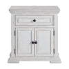 Heather - 1-Drawer Nightstand With USB - Rustic White