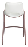 Desi Counter Stool White & Walnut — Set of 2