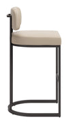 Velar Barstool Beige & Gray — Set of 2