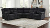 Hagen Upholstered Power Reclining Sectional Sofa Steel Grey — product view 1