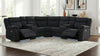 Hagen Upholstered Power Reclining Sectional Sofa Steel Grey — product view 2