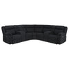 Hagen Upholstered Power Reclining Sectional Sofa Steel Grey — product view 3