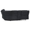 Hagen Upholstered Power Reclining Sectional Sofa Steel Grey — product view 7