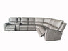 Brickston 4-piece Faux Leather Triple Power Reclining Sectional Charcoal — product view 1
